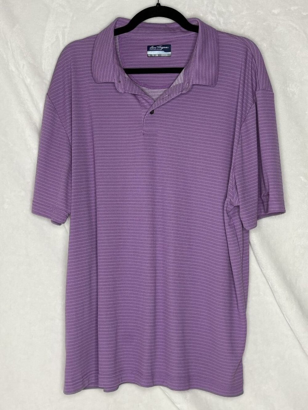 Ben Hogan Men's Purple/Pink Micro-Stripe Polo XL